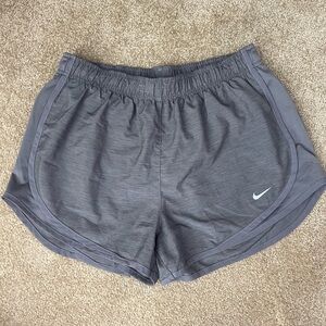 Nike Women's Tempo Brief-Lined Running Shorts- Heather Grey